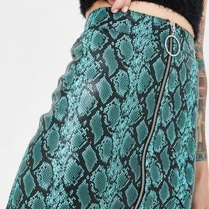 Tiger mist snakeskin skirt